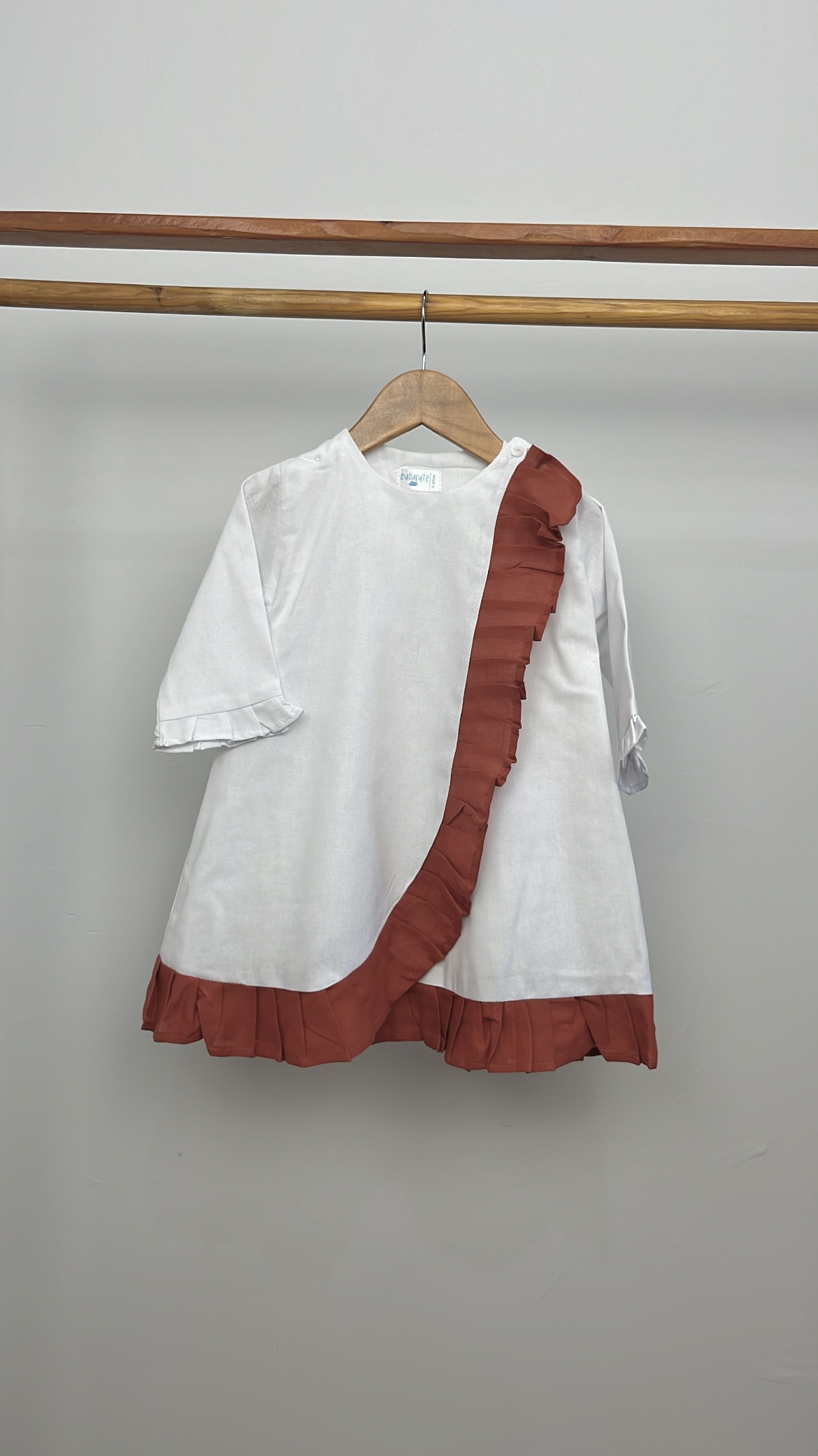 VESTIDO CRUZADO CERRADO MANGA 3/4 (NIÑA)